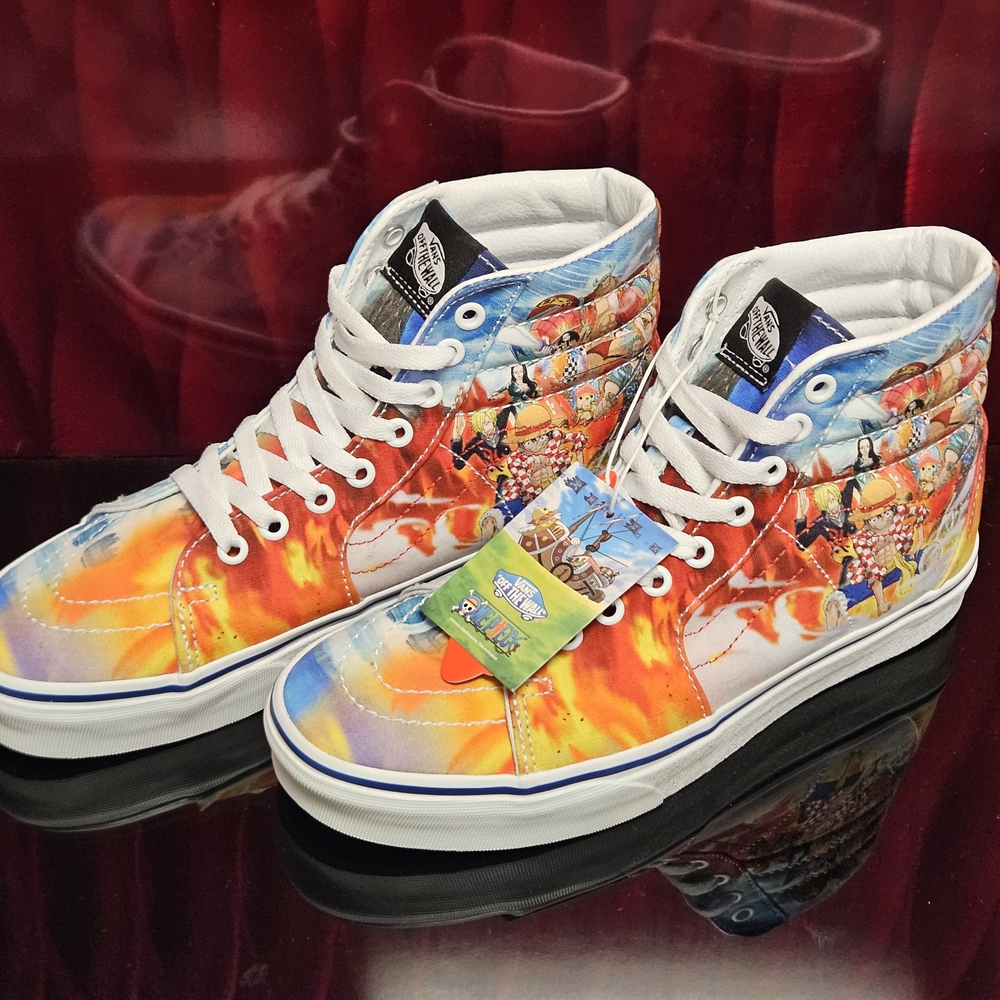 Vans Sk8-Hi x One Piece “Punk Hazard” – Size 7.5 Men / 9 Women